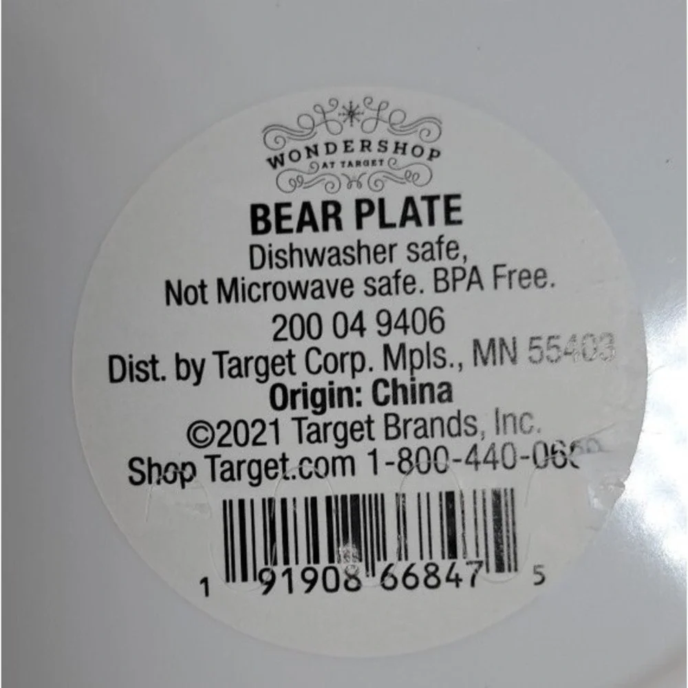 Target Wondershop Santa, Reindeer, Polar Bear Melamine Plates Set of 3